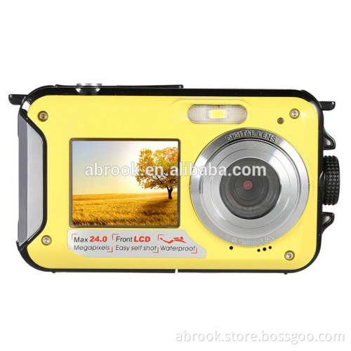 24MP double screens 16x digital zoom 1080P digital camera waterproof